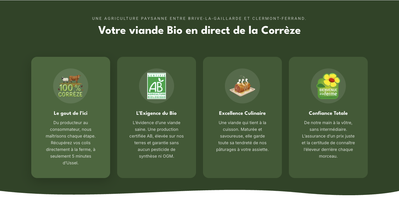 La Bergerie D'Aurélien : nouveau site internet, même engagement pour une viande Bio d'exception en Corrèze