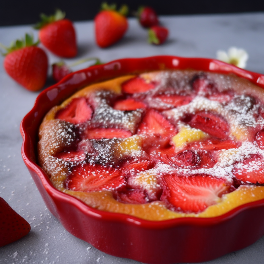 Clafoutis aux fraises