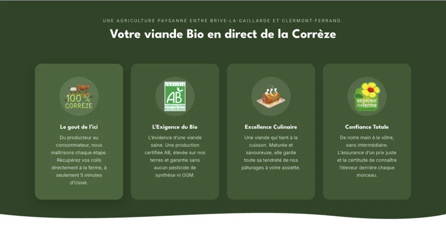 une viande Bio d'exception en Corrèze